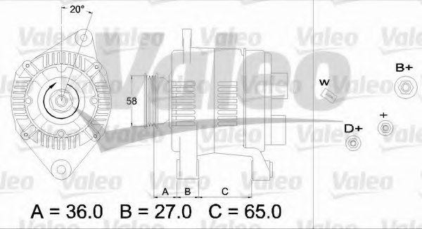 VALEO 436284 Alternator
